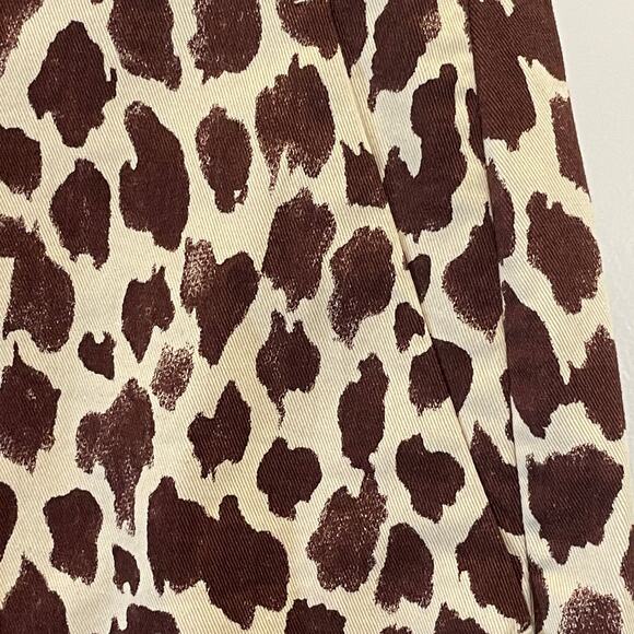 J Crew Giraffe  Print Shorts - Women Size 4 - Brown & Cream - Picture 4 of 5